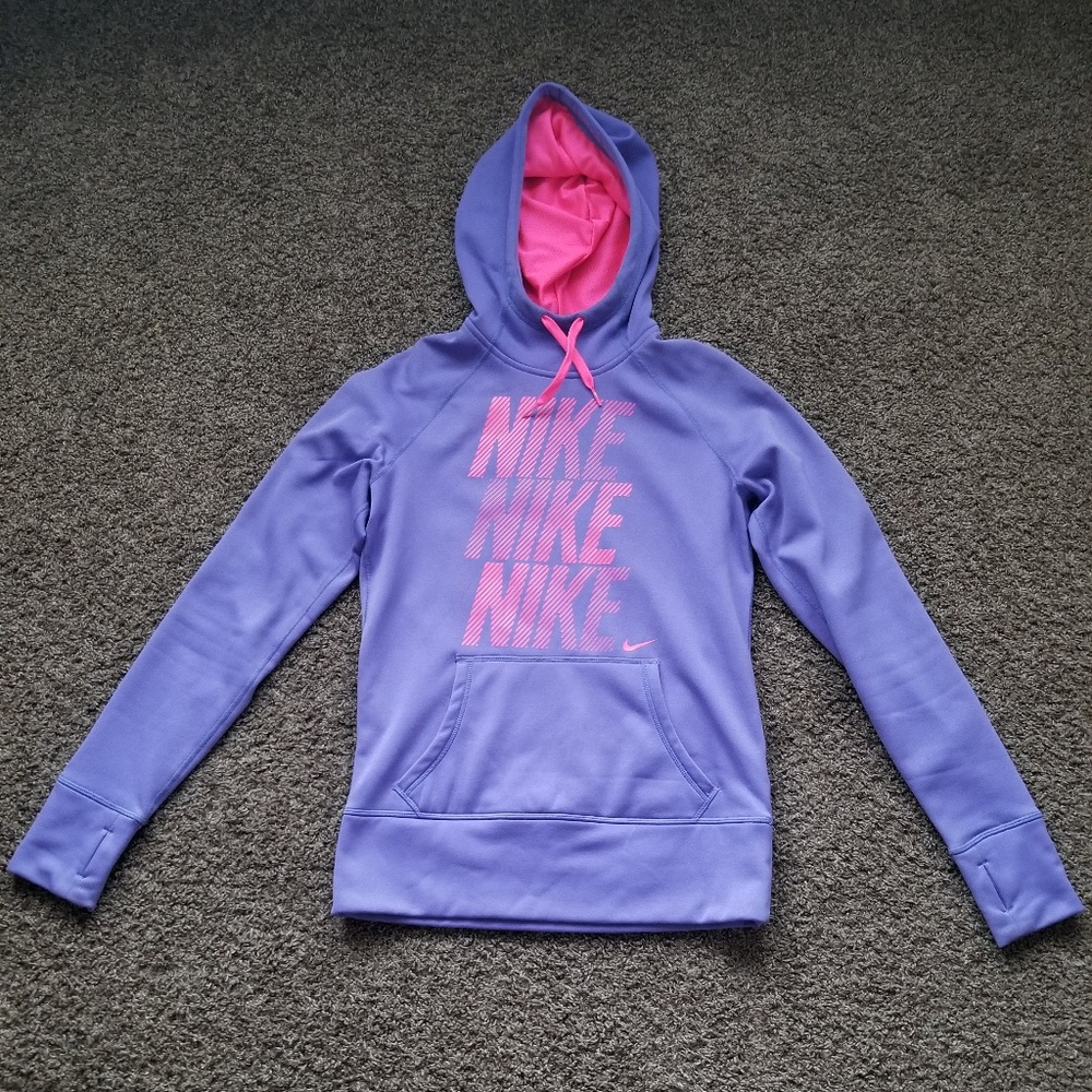 Pink and purple Nike hoodie